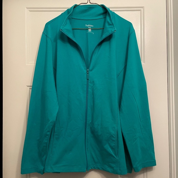 Turquoise ActiveWear Zipup Jacket - Picture 1 of 1